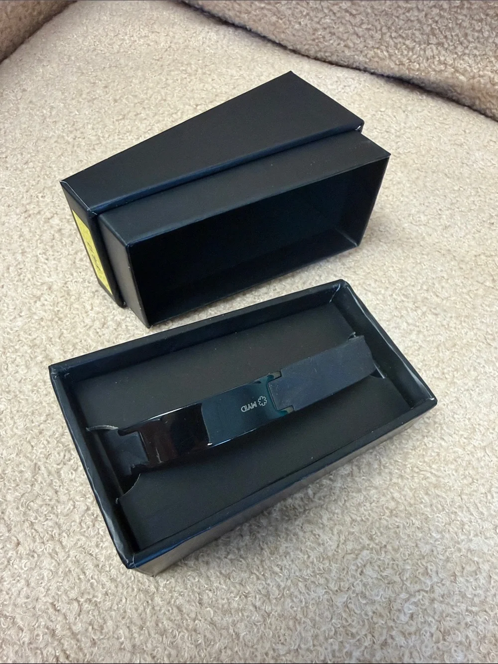 MyID Luxe Black Wristband-Medical ID